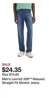 Kohl's Men's Levi's 559 Relaxed Straight Fit Stretch Jeans offer