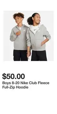 Kohl's Boys 8-20 Nike Club Fleece Full-Zip Hoodie offer