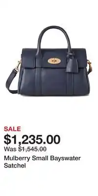 Nordstrom Mulberry Small Bayswater Satchel offer