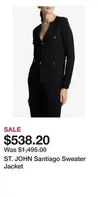 Nordstrom ST. JOHN Santiago Sweater Jacket offer