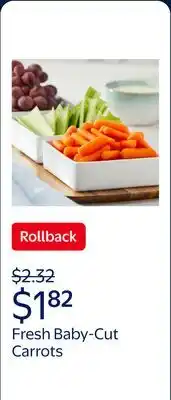 Walmart Fresh Baby-Cut Carrots offer