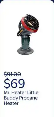 Walmart Mr. Heater Little Buddy Radiant Propane Heater offer