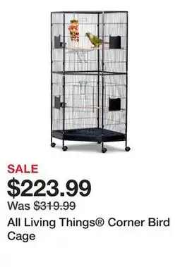 Petsmart All Living Things Corner Bird Cage offer