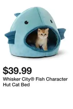 Petsmart Whisker City Fish Character Hut Cat Bed offer
