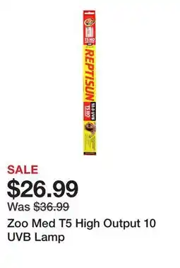 Petsmart Zoo Med T5 High Output 10 UVB Lamp offer
