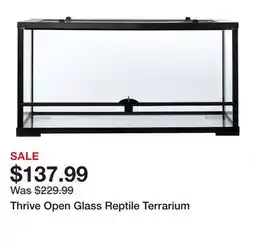 Petsmart Thrive Open Glass Reptile Terrarium offer