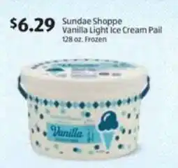Aldi Sundae Shoppe Vanilla Light Ice Cream Pail offer