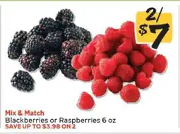 Winn Dixie Blackberries or Raspberries offer