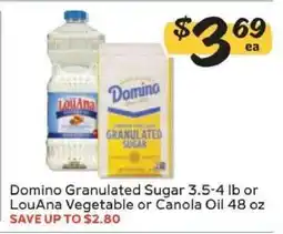 Winn Dixie Domino Granulated Sugar or LouAna Oil offer