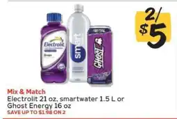 Winn Dixie Electrolit, smartwater, or Ghost Energy offer