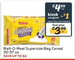 Winn Dixie Malt-O-Meal Supersize Bag Cereal offer