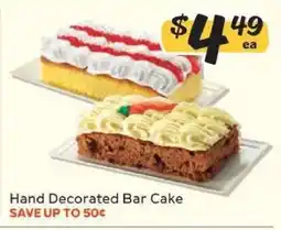 Winn Dixie Hand Decorated Bar Cake offer