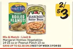 Winn Dixie Margaret Holmes Vegetables or Peanut Patch offer