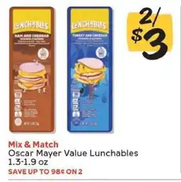 Winn Dixie Oscar Mayer Value Lunchables offer