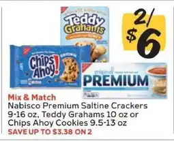 Winn Dixie Nabisco Premium Saltine Crackers, Teddy Grahams, Chips Ahoy Cookies offer