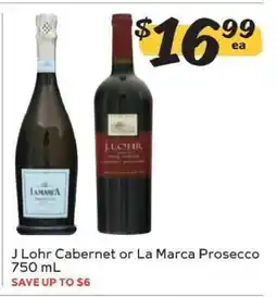 Winn Dixie J Lohr Cabernet or La Marca Prosecco offer