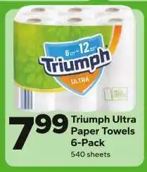 Save a Lot Triumph Ultra Paper Towels 6-Pack offer