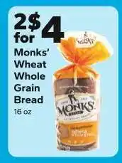 Save a Lot Monks' Wheat Whole Grain Bread offer