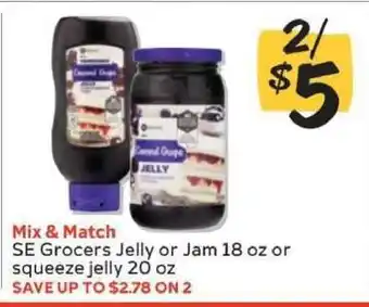 Winn Dixie SE Grocers Jelly or Jam offer