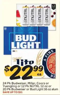 Winn Dixie Budweiser, Miller, Coors, Yuengling, NÜTRL offer