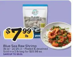 Winn Dixie Blue Sea Raw Shrimp offer