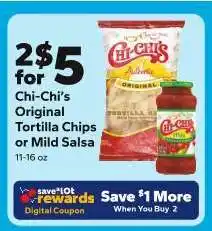 Save a Lot Chi-Chi's Original Tortilla Chips or Mild Salsa offer