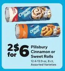 Save a Lot Pillsbury Cinnamon or Sweet Rolls offer