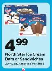 Save a Lot North Star Ice Cream Bars or Sandwiches offer