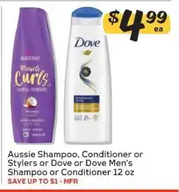 Winn Dixie Aussie Shampoo, Conditioner or Stylers or Dove or Dove Men's Shampoo or Conditioner offer