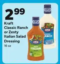 Save a Lot Kraft Classic Ranch or Zesty Italian Salad Dressing offer