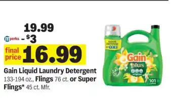 Meijer Gain Liquid Laundry Detergent offer