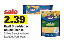 Meijer Kraft Shredded or Chunk Cheese offer