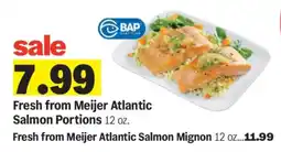 Meijer Fresh from Meijer Atlantic Salmon Portions offer