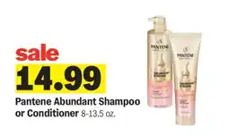 Meijer Pantene Abundant Shampoo or Conditioner offer