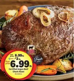 Meijer Certified Angus Beef Chuck Roast offer