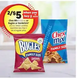 Meijer Chex Mix or Bugles or Gardetto's offer