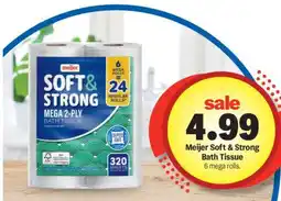 Meijer Meijer Soft & Strong Bath Tissue offer