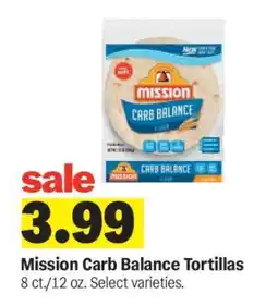 Meijer Mission Carb Balance Tortillas offer