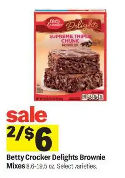Meijer Betty Crocker Delights Brownie Mixes offer