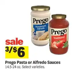 Meijer Prego Pasta or Alfredo Sauces offer