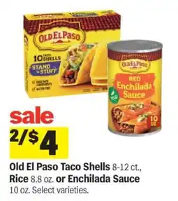 Meijer Old El Paso Taco Shells, Rice, or Enchilada Sauce offer