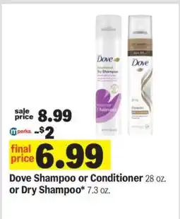 Meijer Dove Shampoo or Conditioner or Dry Shampoo offer