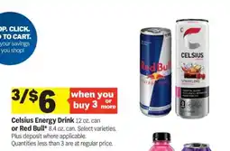 Meijer Celsius Energy Drink or Red Bull offer