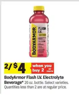 Meijer BODYARMOR Flash I.V. Electrolyte Beverage offer