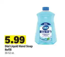 Meijer Dial Liquid Hand Soap Refill offer