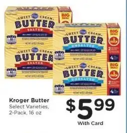 Kroger Kroger Butter offer