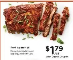 Kroger Pork Spareribs offer
