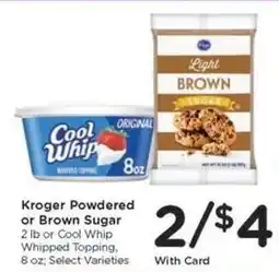 Kroger Kroger Powdered or Brown Sugar offer