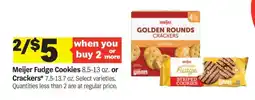 Meijer Meijer Fudge Cookies or Crackers offer