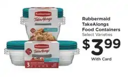 Kroger Rubbermaid TakeAlongs Food Containers offer